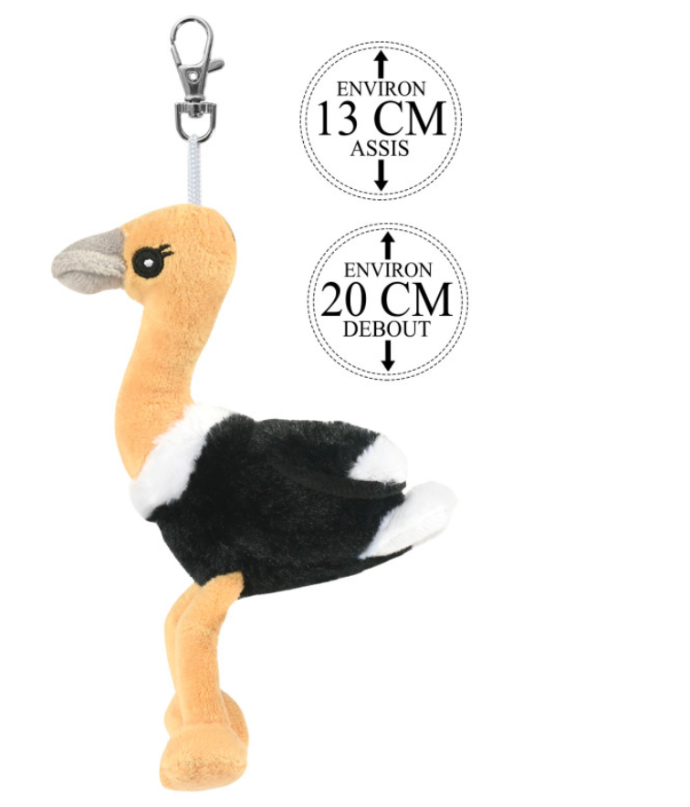 Porte-clefs Odie l’Autruche